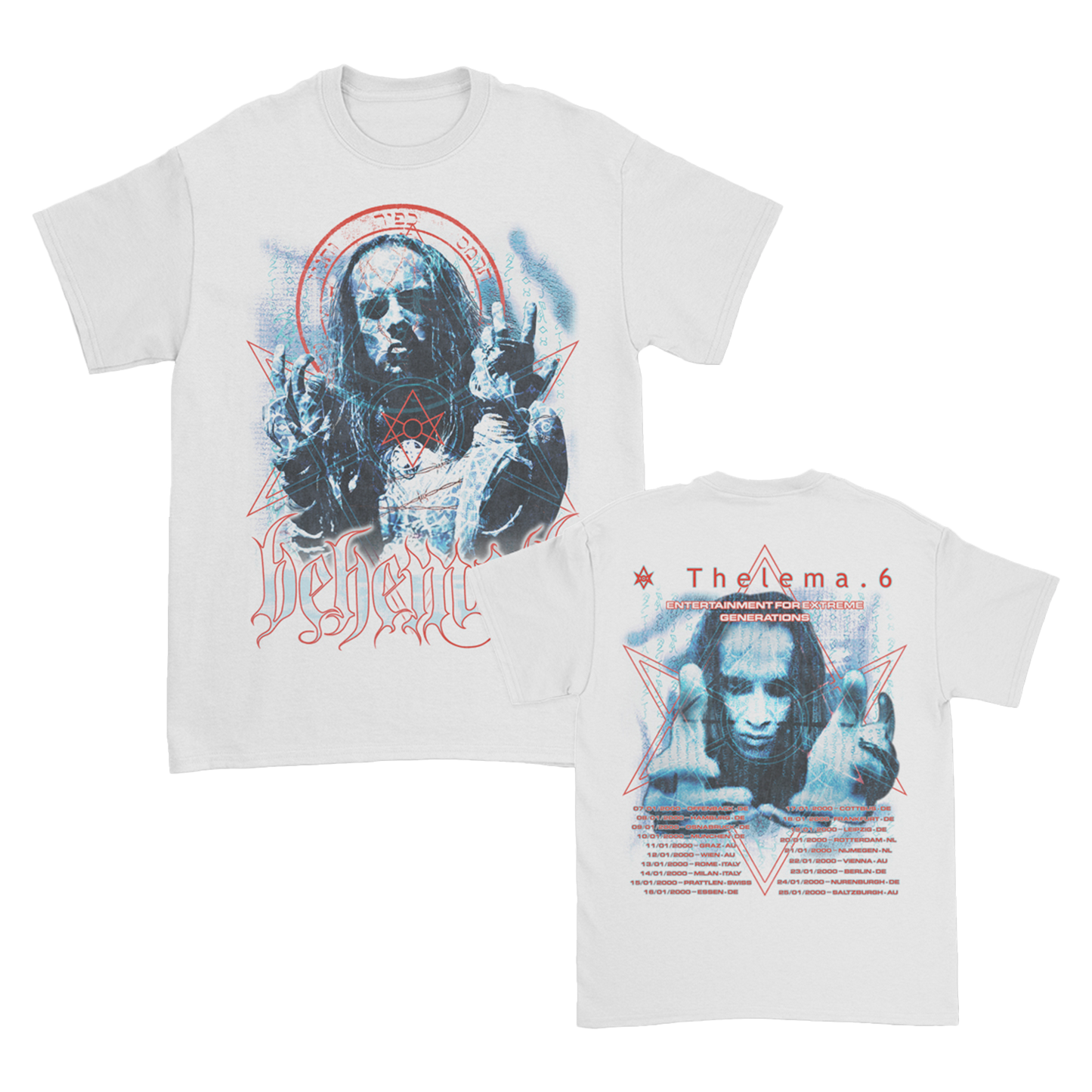 Thelema.6 EU Tour Tee White
