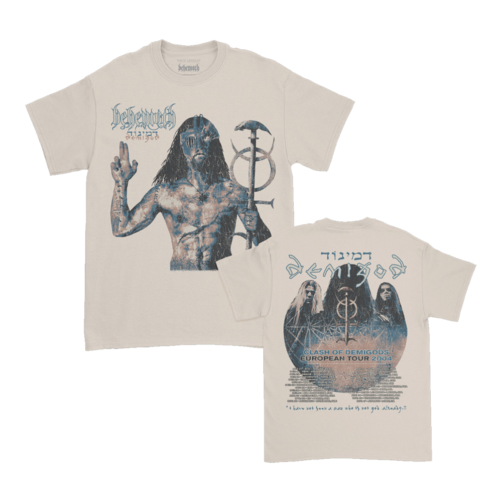 Behemoth Demigods European Tour T Shirt Sand Behemoth Official