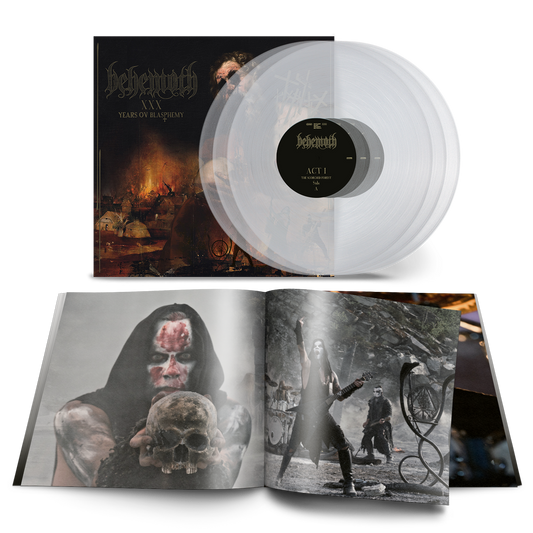 A limited edition triple vinyl of XXX Years Ov Blasphemy, a live performance from Behemoth. 