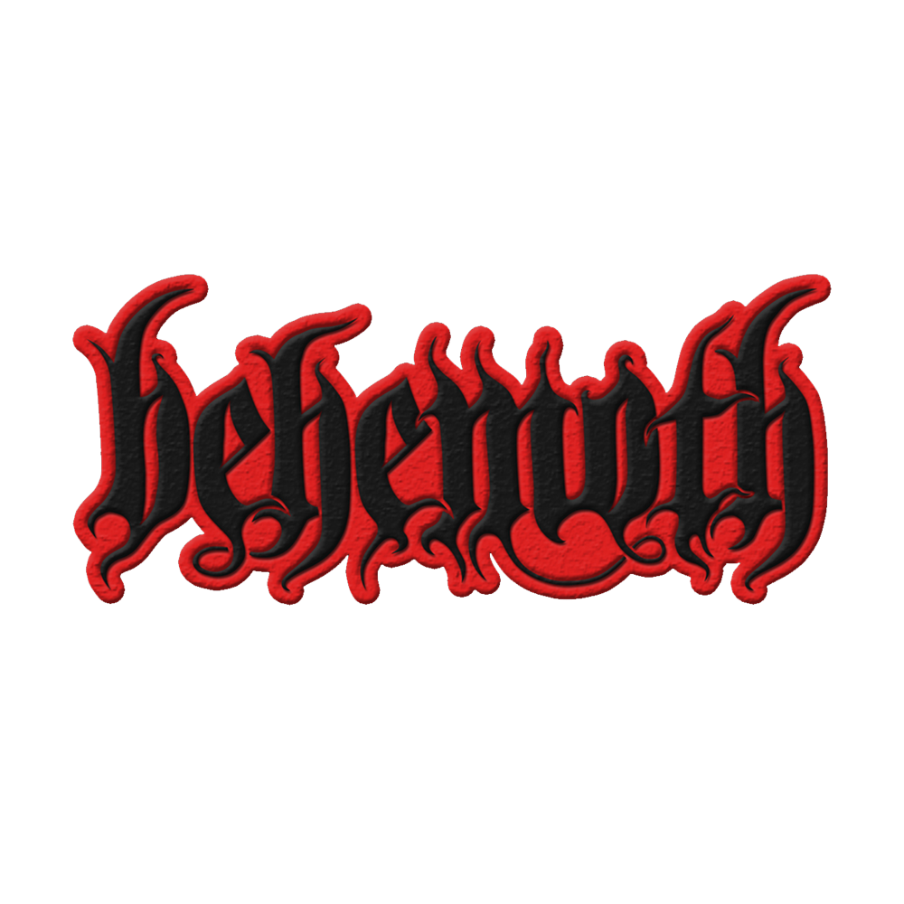 Behemoth Logo Die Cut Patch (Red/Black)