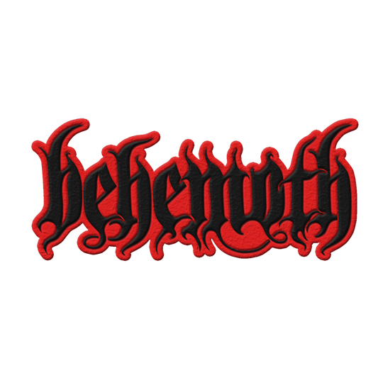 behemoth Behemoth Logo Die Cut Patch (Red/Black)