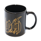A classic black coffee mug with the Behemoth logo, from the official Behemoth merchandise store. 